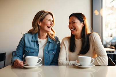 Conversations in coffee shop