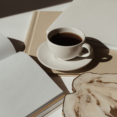 Coffee Cup & Note Book
